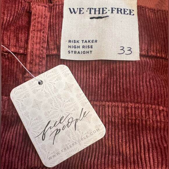 🆕Free People RISK TAKER PANTS SZ 33 NWT - Picture 4 of 7